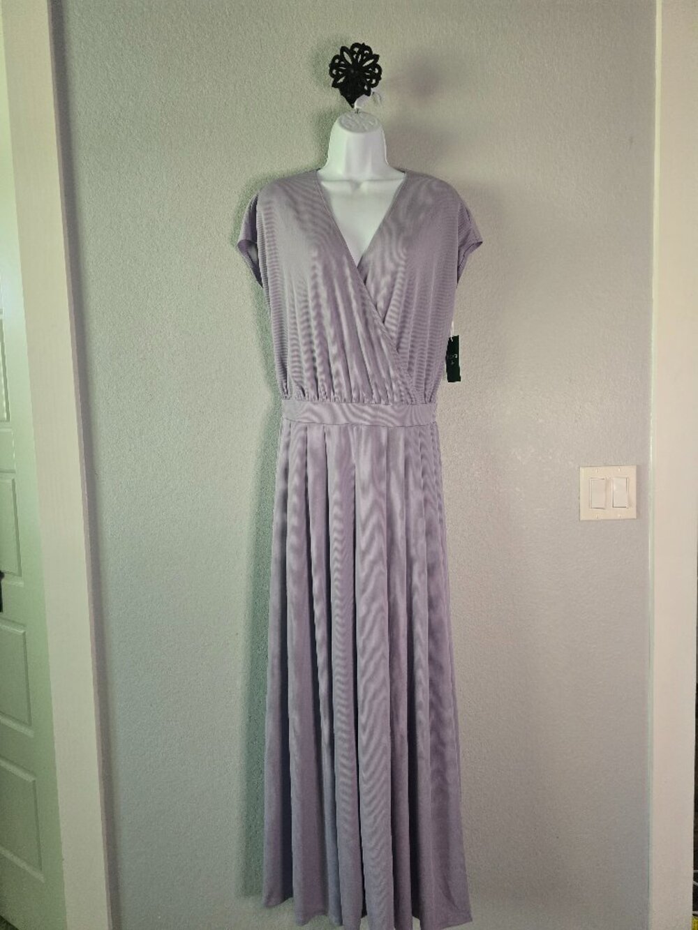 Halara Lavender Wrap Wide Leg Jumpsuit Size Medium NWT